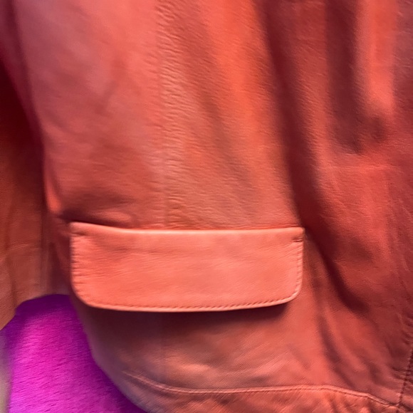 Classiques Entier Red Leather Jacket  size L - Picture 11 of 15